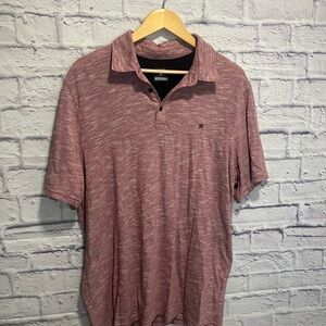 Hurley XL Men's Maroon Polo Shirt